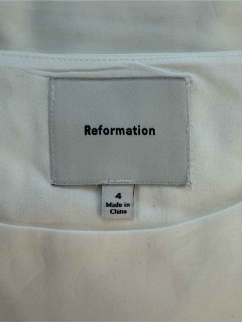 NEW Reformation Jordan Two Piece Short Sleeve Skirt Set Cotton White | US 4 UK 8 - Picture 14 of 16
